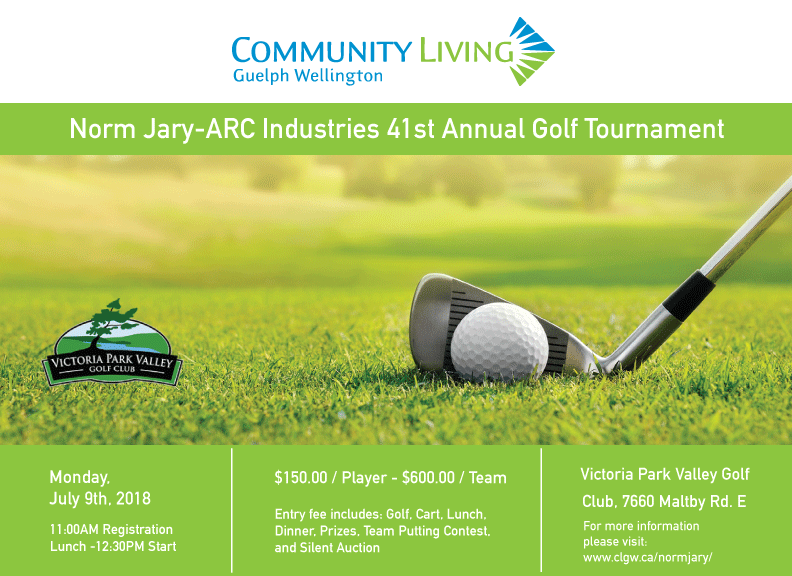 norm jary golf tournament community living guelph wellington